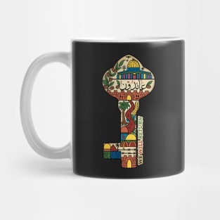 Palestinian Key of Return, Palestine Freedom Human Rights Support Design Mug